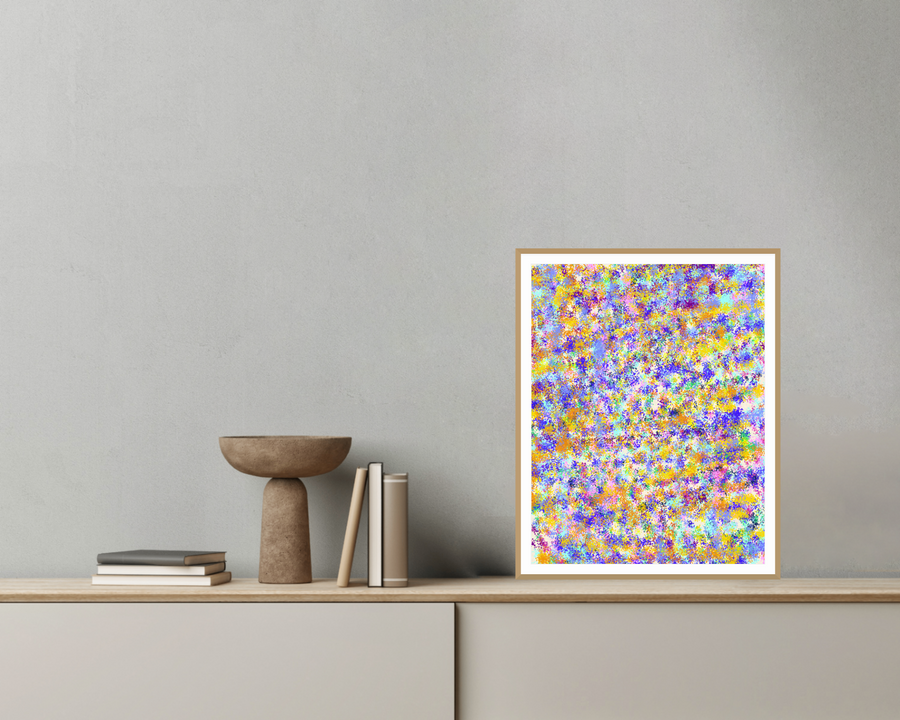 Bold Modern Painterly – Premium Painterly Wall Art Print — room scene