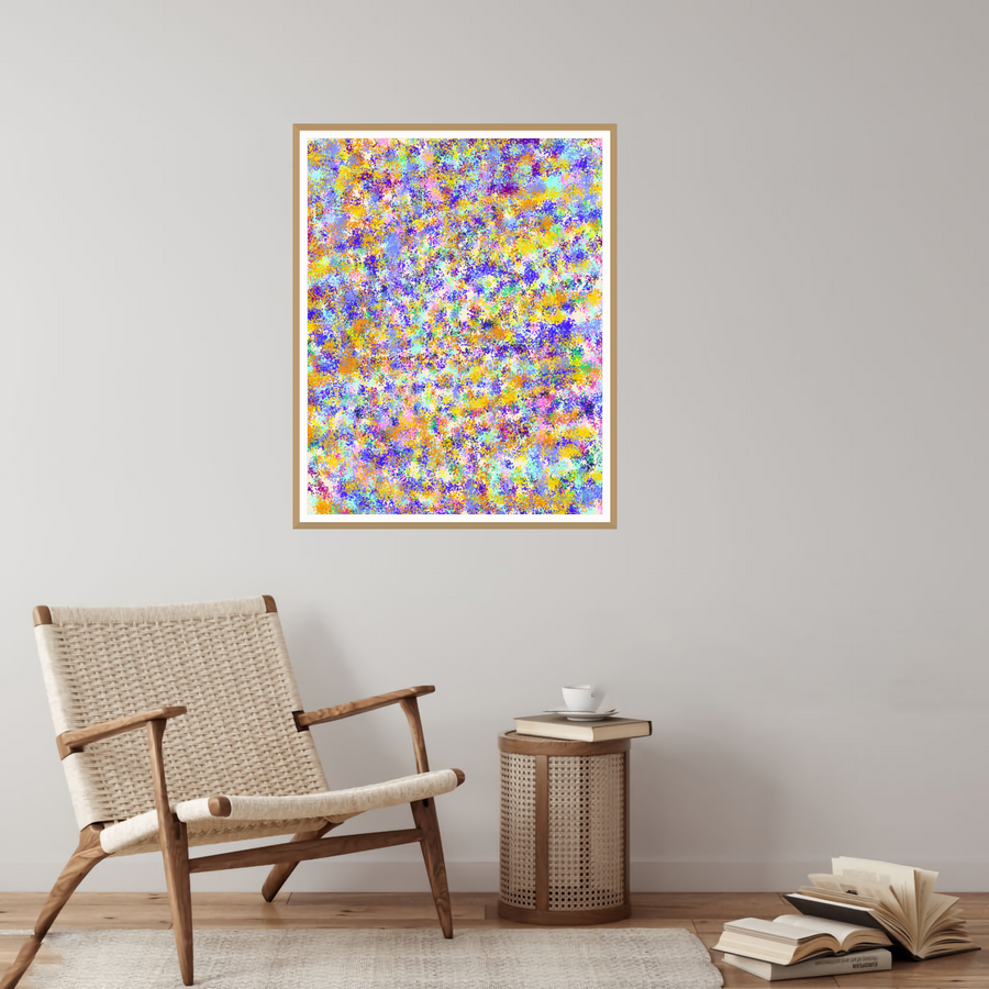Bold Modern Painterly – Premium Painterly Wall Art Print — room scene