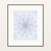 Powder Wave Sunflower Painterly – Limited Edition Painterly Art Print