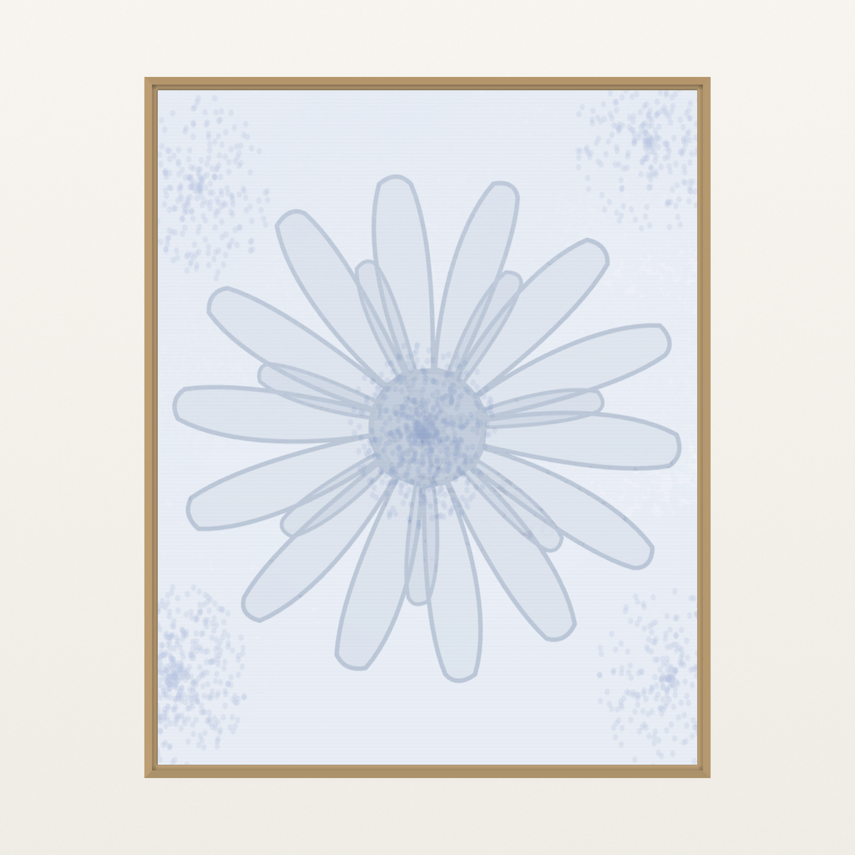 Powder Wave Sunflower Painterly – Limited Edition Painterly Art Print