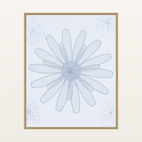 Powder Wave Sunflower Painterly – Limited Edition Painterly Art Print