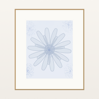 Powder Wave Sunflower Painterly – Limited Edition Painterly Art Print