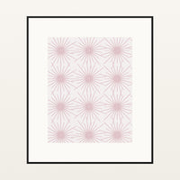 Blush & Smoke Art Deco – Limited Edition Art Deco Art Print — Black gallery mat