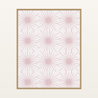 Blush & Smoke Art Deco – Limited Edition Art Deco Art Print — Floating natural frame