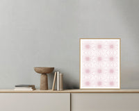 Blush & Smoke Art Deco – Limited Edition Art Deco Art Print — Grey wall with bowl