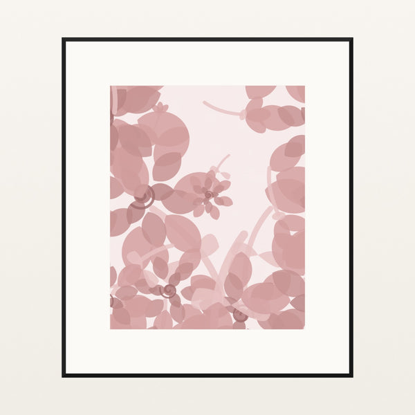 Blush Whisper Ombré Gradient – Premium Ombré Gradient Wall Art Print — Black gallery mat