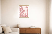 Blush Whisper Ombré Gradient – Premium Ombré Gradient Wall Art Print — Living room lifestyle