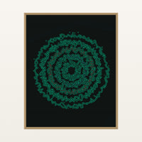 Bold Modern Abstract Wave – Signed 50-Edition Giclée Print for Gallery Walls — Floating natural frame