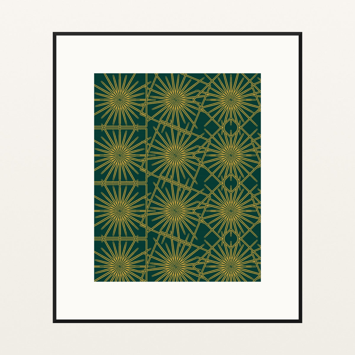 Bold Modern Art Deco – Limited Edition Art Deco Art Print — Black gallery mat