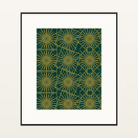 Bold Modern Art Deco – Limited Edition Art Deco Art Print — Black gallery mat