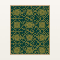 Bold Modern Art Deco – Limited Edition Art Deco Art Print — Floating natural frame