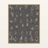 Bold Modern Botanical – Signed 50-Edition Giclée Print for Gallery Walls — Floating natural frame