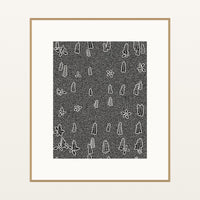 Bold Modern Botanical – Signed 50-Edition Giclée Print for Gallery Walls — Natural gallery mat