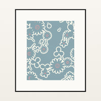Bold Modern Floral – Limited Edition Floral Art Print — Black gallery mat