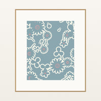 Bold Modern Floral – Limited Edition Floral Art Print — Natural gallery mat