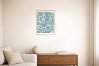 Bold Modern Floral – Limited Edition Floral Art Print — Living room lifestyle