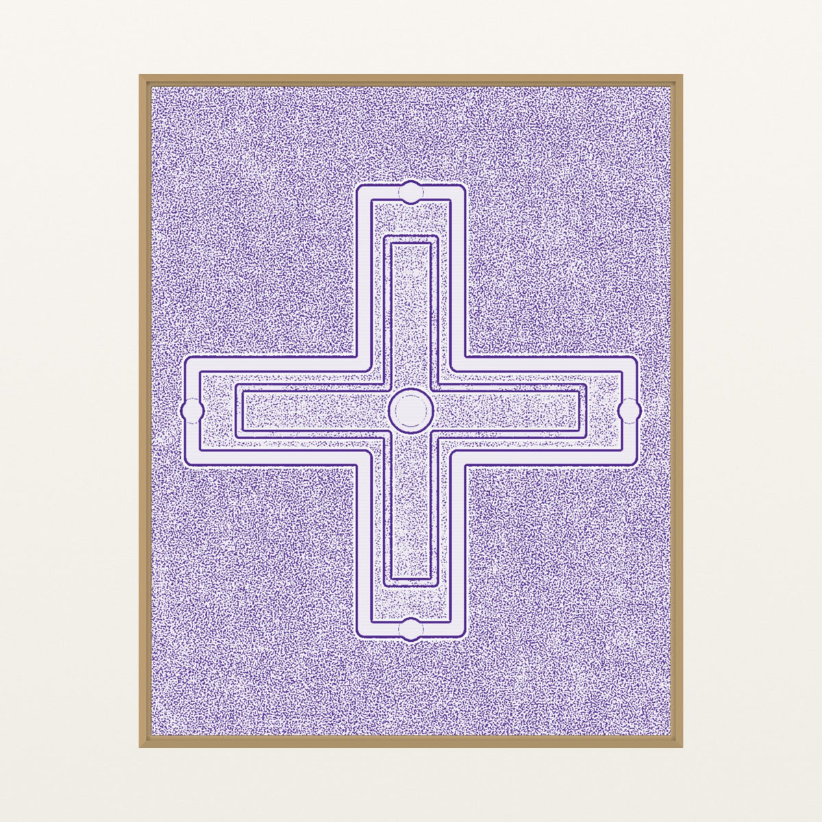 Bold Modern Motif – Limited Edition Motif Art Print — Floating natural frame