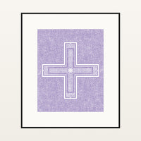 Bold Modern Motif – Limited Edition Motif Art Print — Black gallery mat