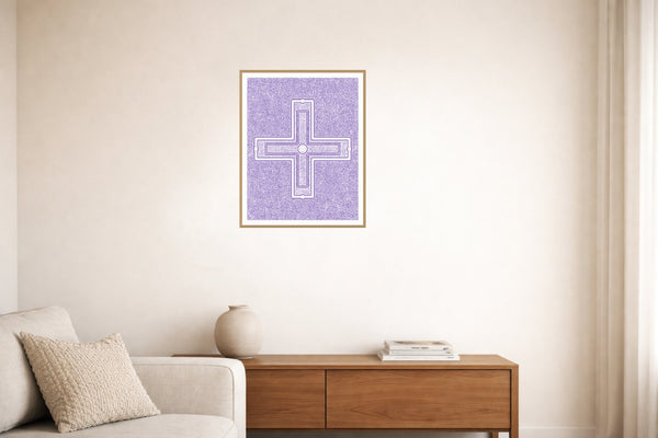 Bold Modern Motif – Limited Edition Motif Art Print — Living room lifestyle