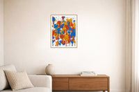 Bold Modern Paint Splatter – Signed 50-Edition Giclée Print for Gallery Walls — Living room lifestyle