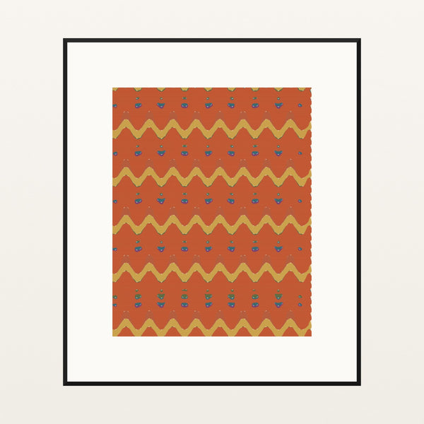 Bold Modern Retro 70s – Signed 50-Edition Giclée Print for Gallery Walls — Black gallery mat