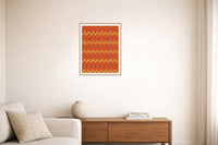 Bold Modern Retro 70s – Signed 50-Edition Giclée Print for Gallery Walls — Living room lifestyle