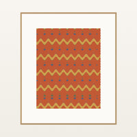 Bold Modern Retro 70s – Signed 50-Edition Giclée Print for Gallery Walls — Natural gallery mat