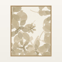 Champagne Haze Ombré Gradient – Premium Ombré Gradient Wall Art Print — Floating natural frame