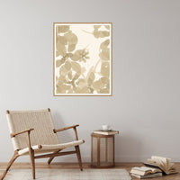 Champagne Haze Ombré Gradient – Premium Ombré Gradient Wall Art Print — Reading nook