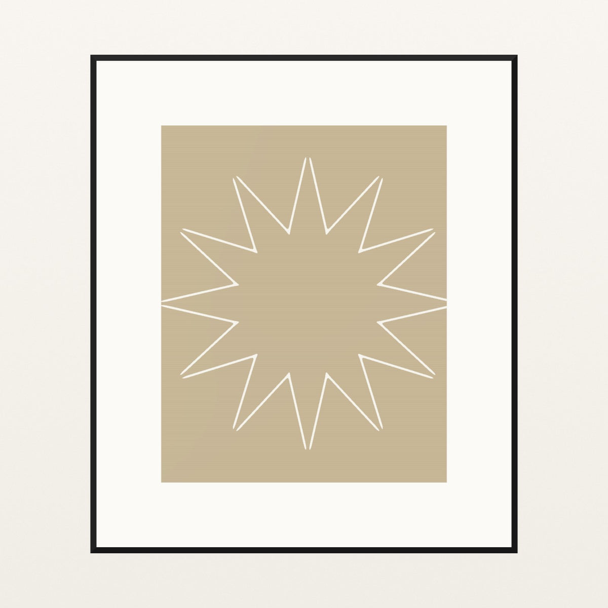 Champagne Haze Ombré Gradient – Signed 50-Edition Giclée Print for Gallery Walls — Black gallery mat
