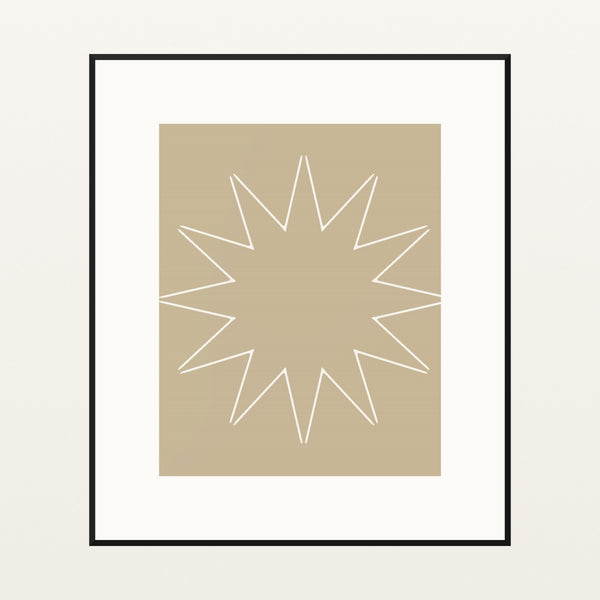 Champagne Haze Ombré Gradient – Signed 50-Edition Giclée Print for Gallery Walls — Black gallery mat