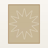 Champagne Haze Ombré Gradient – Signed 50-Edition Giclée Print for Gallery Walls — Floating natural frame