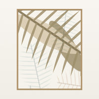 Champagne Haze Ombré Gradient – Signed 50-Edition Giclée Print for Gallery Walls — Floating natural frame