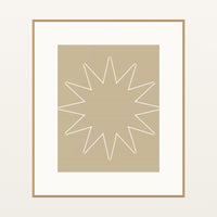 Champagne Haze Ombré Gradient – Signed 50-Edition Giclée Print for Gallery Walls — Natural gallery mat