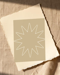 Champagne Haze Ombré Gradient – Signed 50-Edition Giclée Print for Gallery Walls — Paper/edge detail