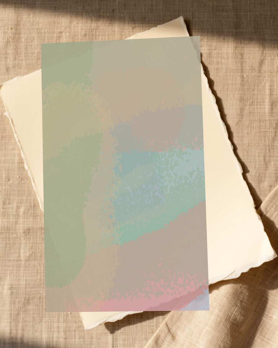 Original Dusty Periwinkle Organic Texture Painting Download for Home Decor — room scene