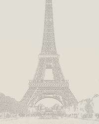 Natural Eiffel Tower Line Art Print