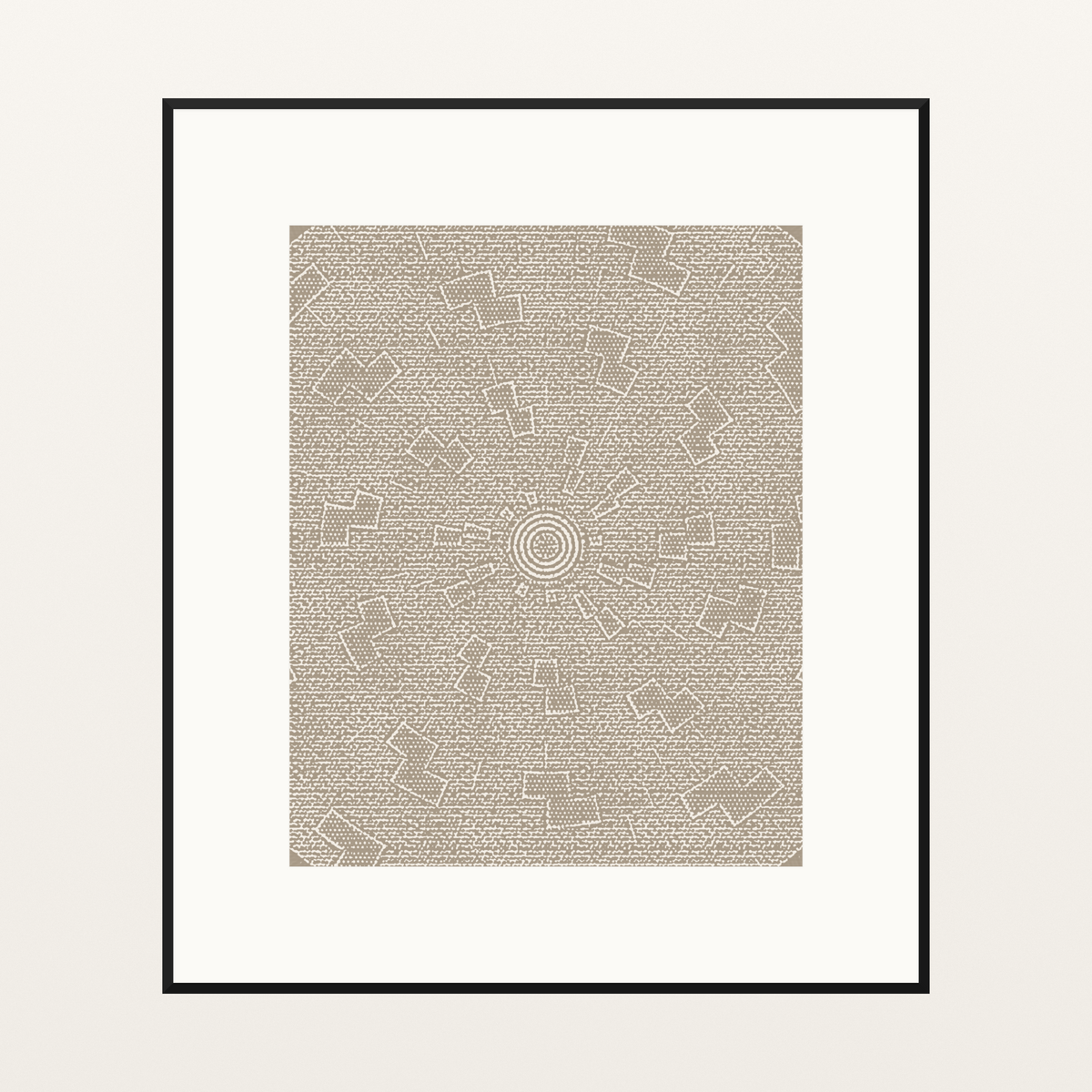 Warm Linen Basketweave Organic Texture Wall Art