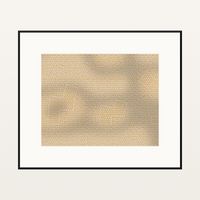 Premium Warm Linen Chevron Tray Art Print