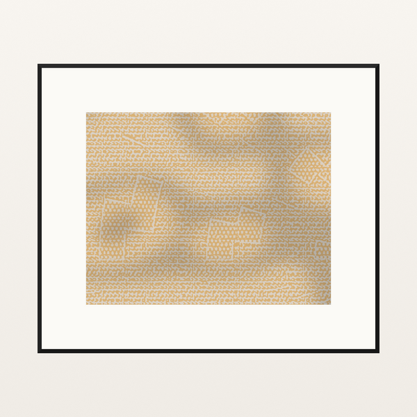 Premium Warm Linen Chevron Tray Art Print