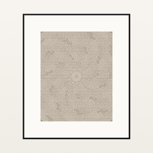 Warm Linen Basketweave Organic Texture Wall Art