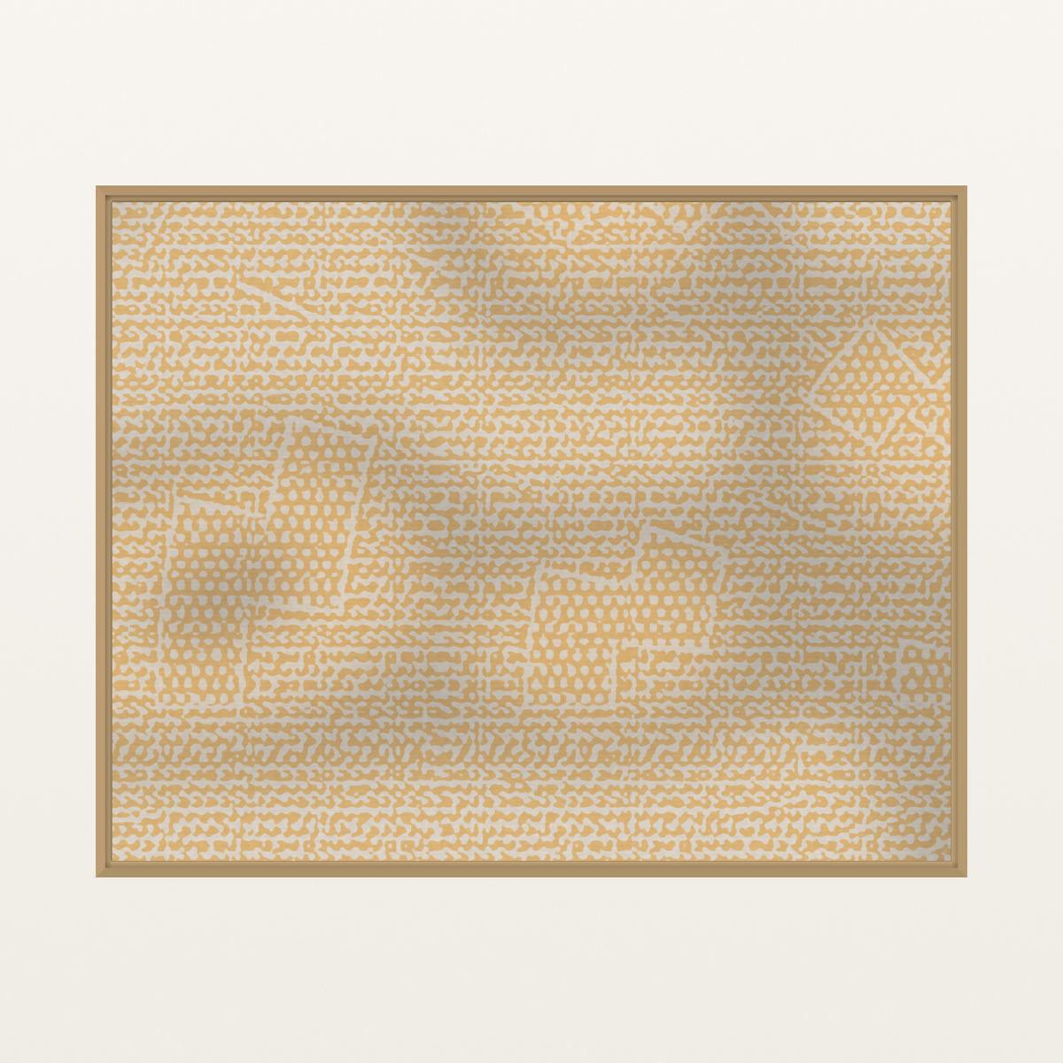 Premium Warm Linen Chevron Tray Art Print