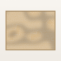Premium Warm Linen Chevron Tray Art Print