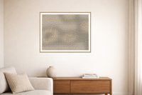Premium Warm Linen Chevron Tray Art Print