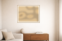 Premium Warm Linen Chevron Tray Art Print