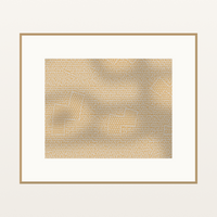 Premium Warm Linen Chevron Tray Art Print