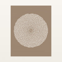 Clay Beige Abstract Wave – Signed 50-Edition Giclée Print for Gallery Walls — Unframed flat preview