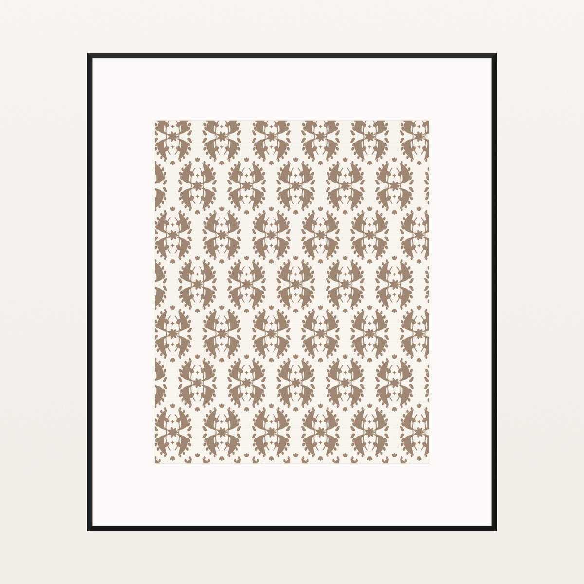 Clay Beige Damask – Limited Edition Clay Beige Damask Art Print