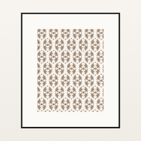 Clay Beige Damask – Limited Edition Clay Beige Damask Art Print