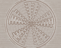 Zulu Sunburst: Aged Indigo Basketweave Organic Texture Wall Art